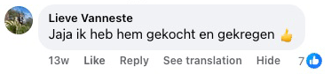 Reactie van lezer